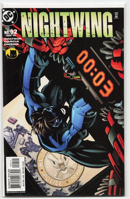 Nightwing #92 (DC Comics, 2004), raw, ungraded comic book — front cover