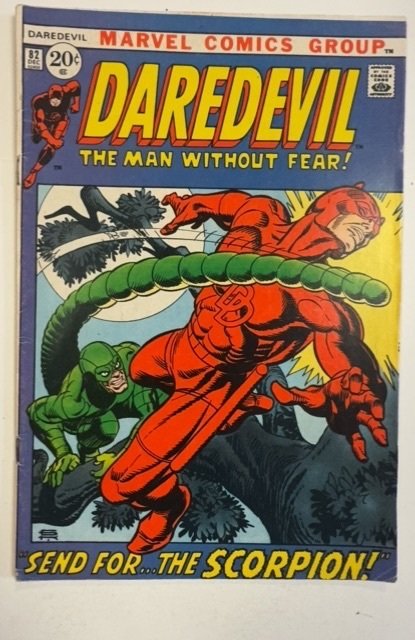 Daredevil #82 (Marvel Comics, 1971), raw, ungraded comic book — front cover