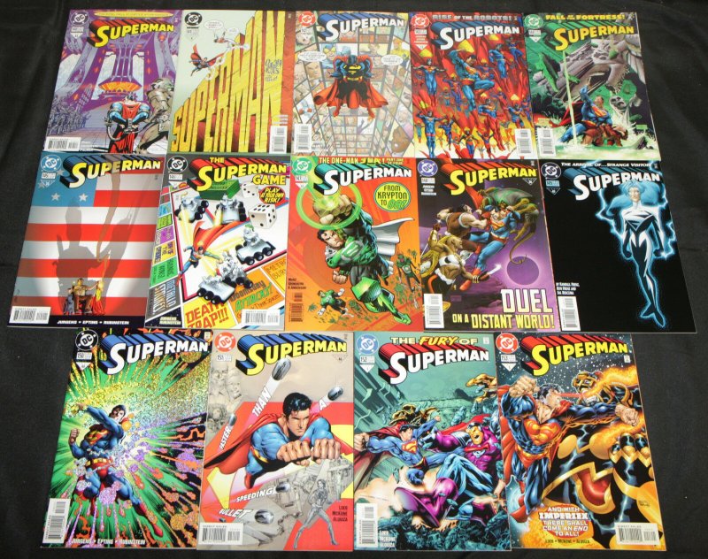 Modern DC Superman Titles 135 Count High Grade Comics Lot Action, Adventures of, raw, ungraded comic book — front cover