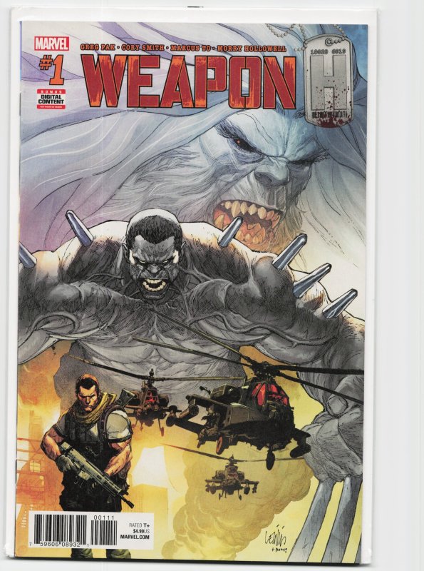 Weapon H #1 (2018), raw, ungraded comic book — front cover