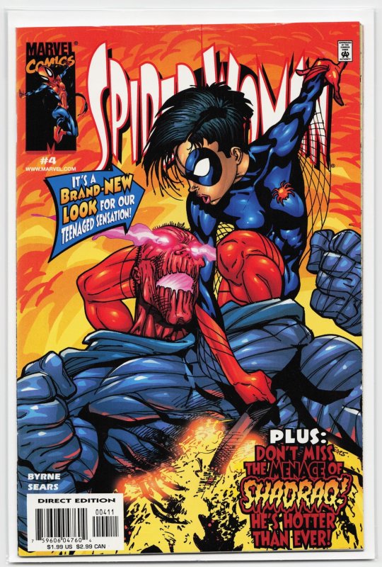 Spider-Woman #4 (Marvel Comics, 1999), raw, ungraded comic book — front cover