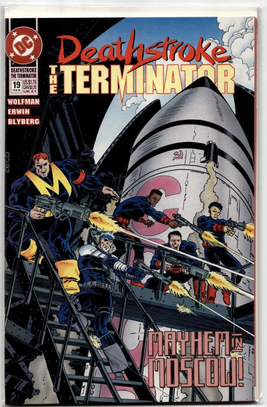 Deathstroke the Terminator #19 (DC Comics, 1993), raw, ungraded comic book — front cover
