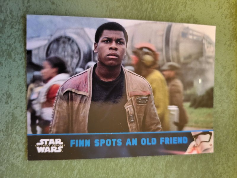 2017 Star Wars: The Force Awakens Series 2 Blue Parallel #72 (2017), raw, ungraded comic book — front cover