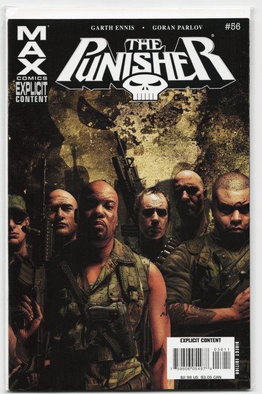 The Punisher #56 (Marvel Comics, 2008), raw, ungraded comic book — front cover
