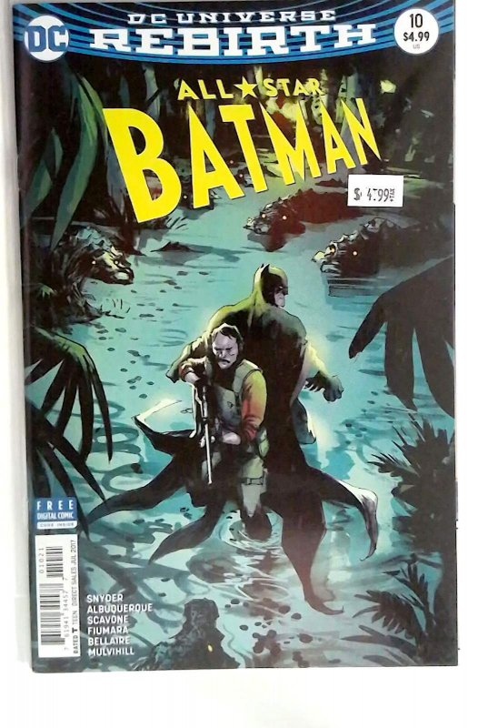 All Star Batman #10 (DC Comics, 2017), raw comic book in NM condition — front cover