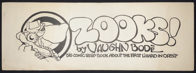 Zooks! nn - 5.5, OW-W - Very Scarce - Over-size - Entire Book is by Vaughn Bodé, raw comic book in 5.5 condition — front cover