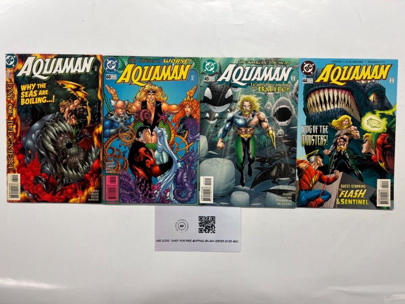 4 Aquaman DC Comic Books # 44 45 60 61 Superman Joker Batman Robin 57 JS45, raw, ungraded comic book — front cover
