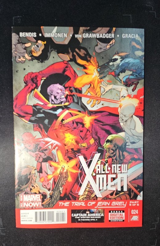All-New X-Men #24 (Marvel Comics, 2014), raw comic book in NM condition — front cover