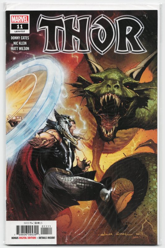 Thor #11 (Marvel Comics, 2021), raw, ungraded comic book — front cover