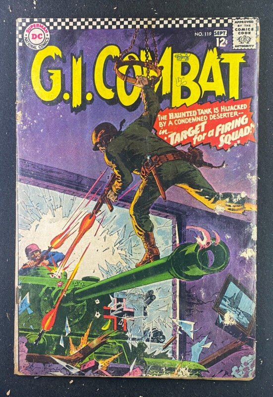 G.I. Combat #119 (DC Comics, 1952), raw comic book in GD- 1.8 condition — front cover