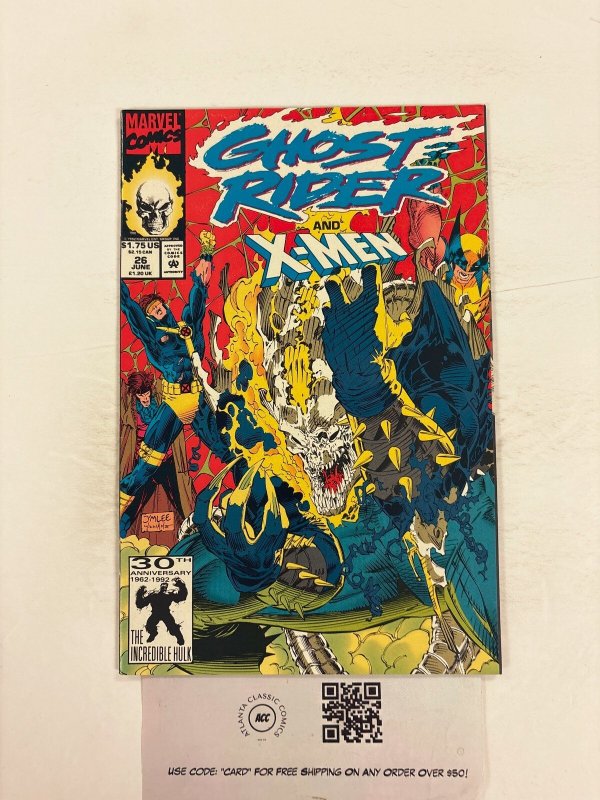 Ghost Rider #26 (Marvel Comics, 1992), raw comic book in NM condition — front cover
