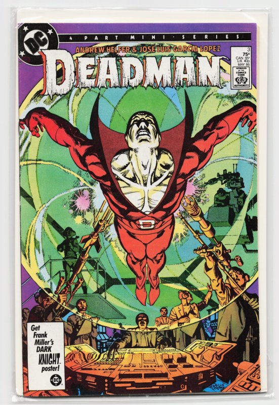 Deadman #3 (DC Comics, 1986), raw, ungraded comic book — front cover