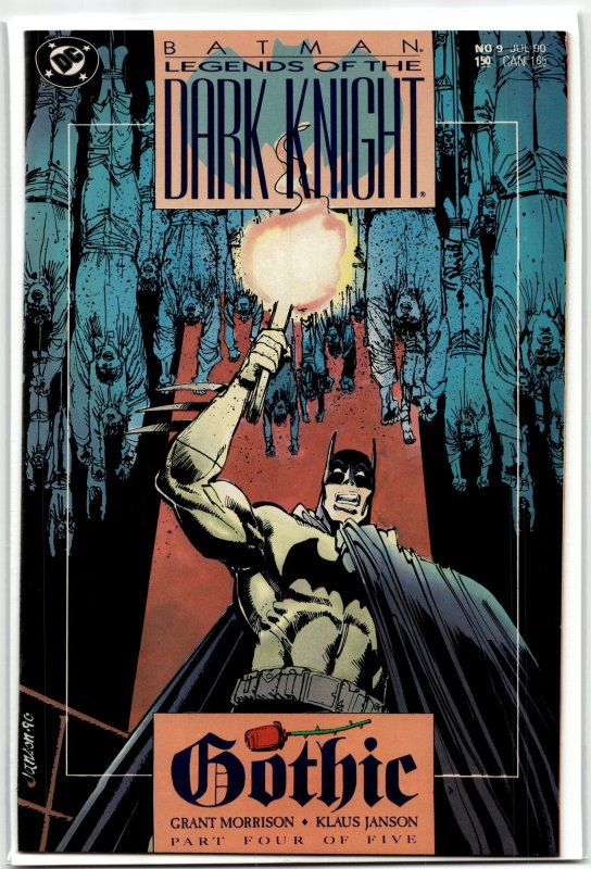 Legends of the Dark Knight #9 (1990), raw, ungraded comic book — front cover