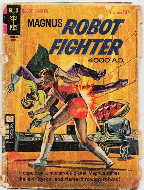 Magnus, Robot Fighter #7 (Gold Key, 1964), raw, ungraded comic book — front cover