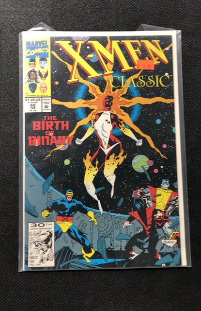 X-Men Classic #68 (1992), raw, ungraded comic book — front cover