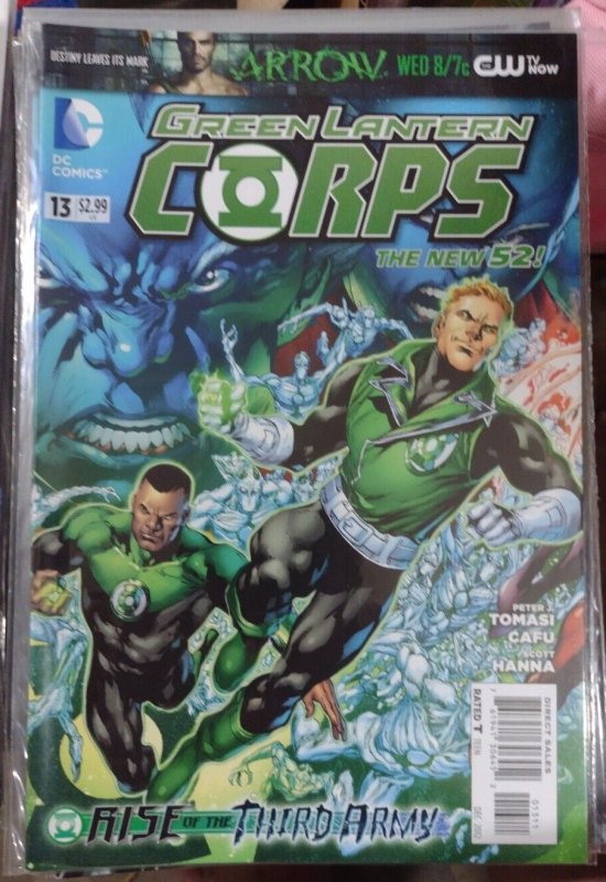 Green Lantern Corps #13 (DC Comics, 2012), raw, ungraded comic book — front cover