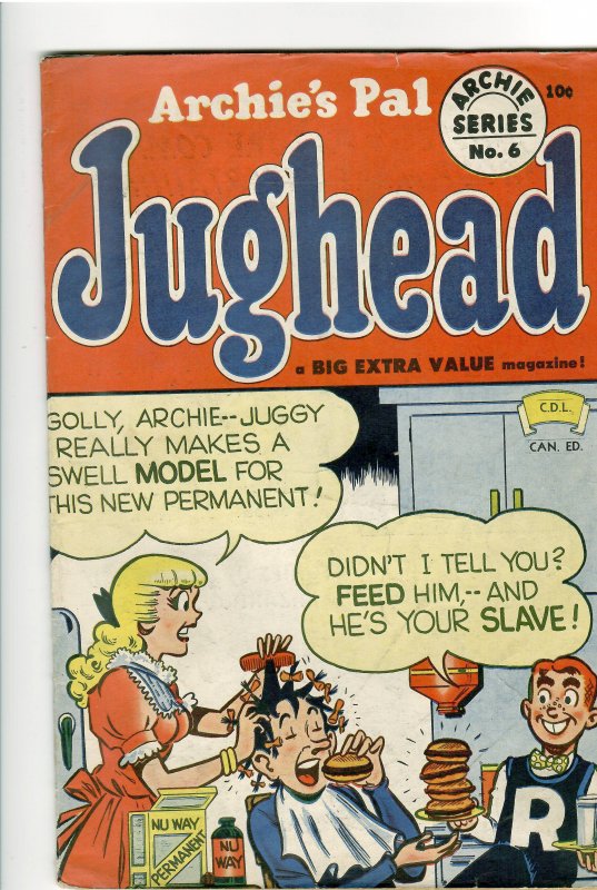 Jughead #6, raw comic book in 6.0 condition — front cover