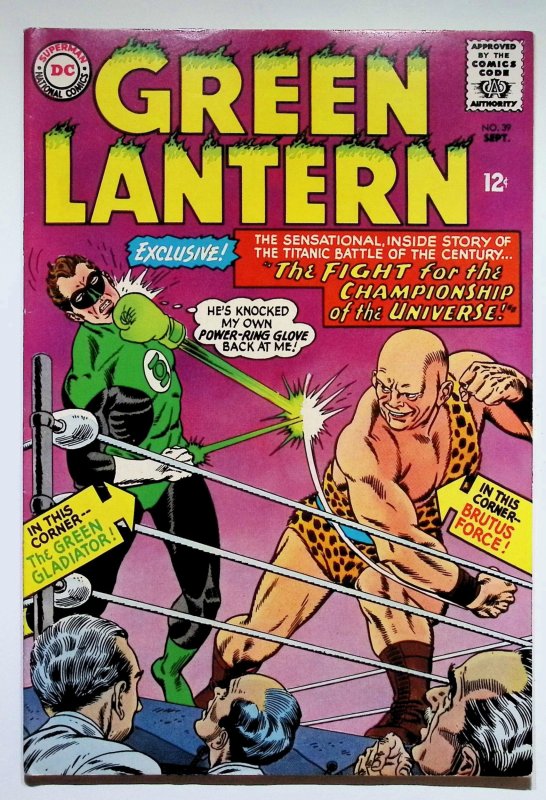 Green Lantern #39 (DC Comics, 1965), raw, ungraded comic book — front cover