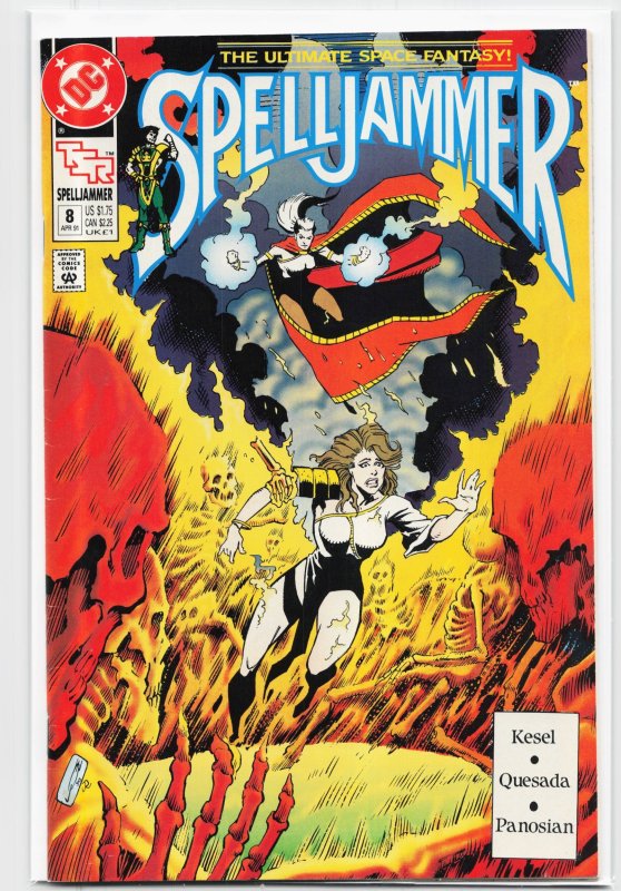 Spelljammer #8 (TSR, 1991), raw, ungraded comic book — front cover
