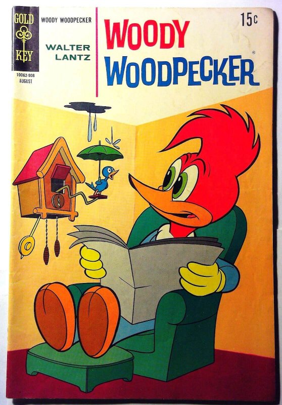 Woody Woodpecker #106 (Dell Comics, 1969), raw, ungraded comic book — front cover