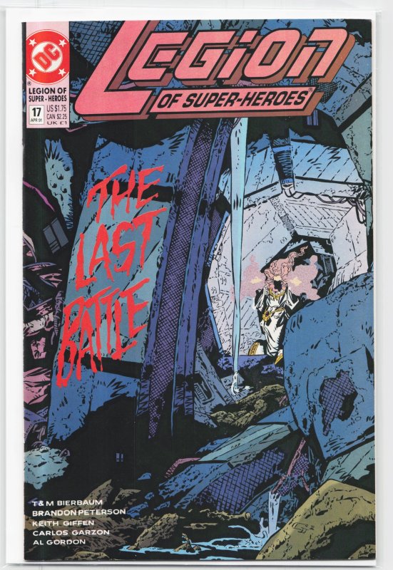 Legion of Super-Heroes #17 (DC Comics, 1991), raw, ungraded comic book — front cover