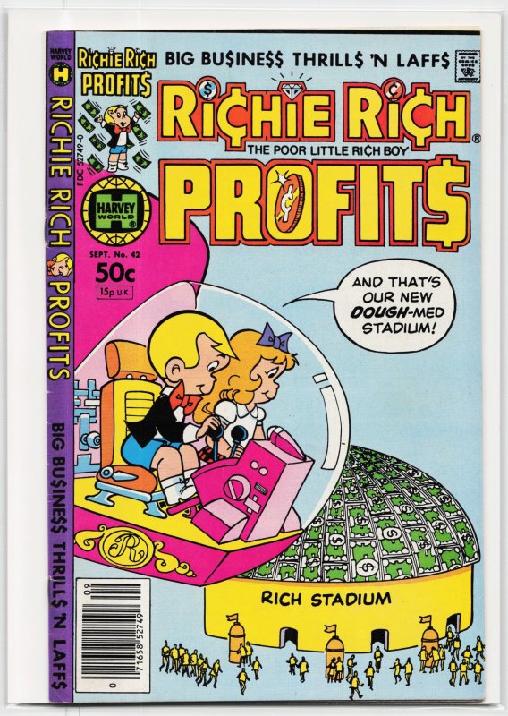Richie Rich Profits #42 (1981), raw, ungraded comic book — front cover