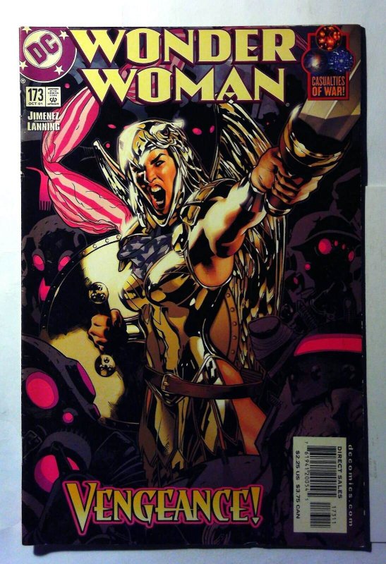 Wonder Woman 2nd Series #173 (DC Comics, 2001), raw, ungraded comic book — front cover