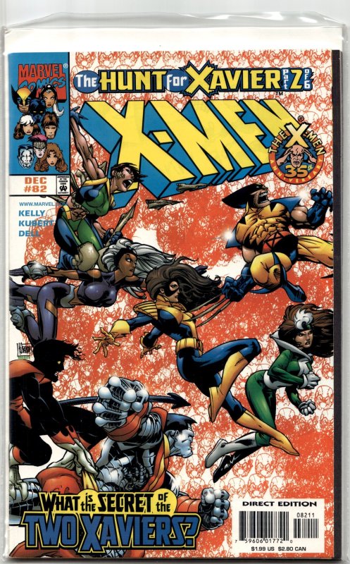 X-Men #82 (Marvel Comics, 1998), raw, ungraded comic book — front cover