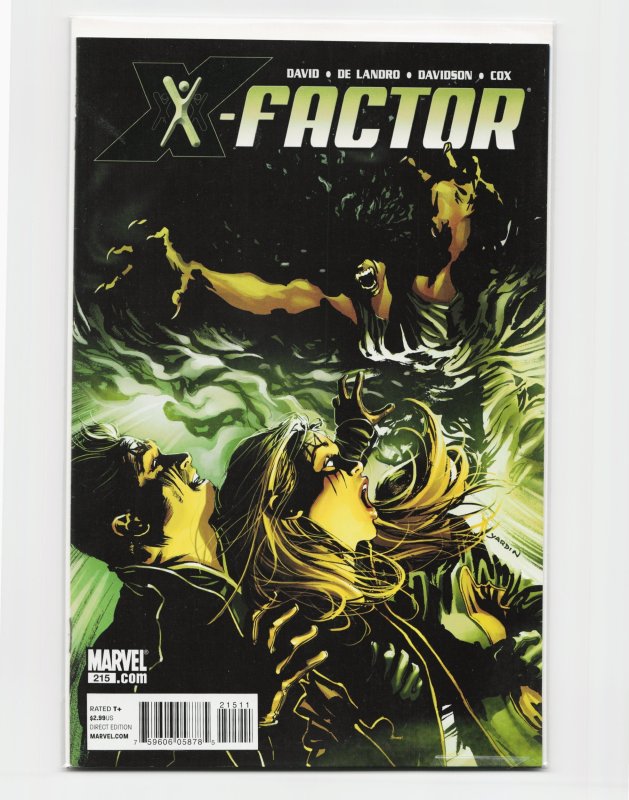 X-Factor #215 (Marvel Comics, 2011), raw, ungraded comic book — front cover
