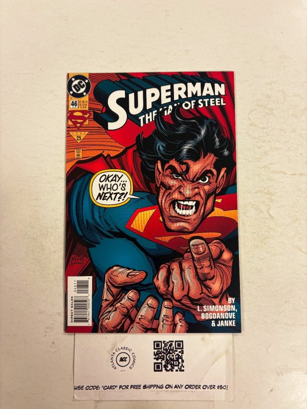 Superman Man of Steel #46 (DC Comics), raw comic book in NM condition — front cover