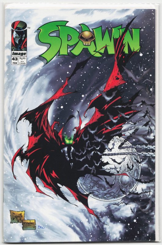 Spawn #43 (Image Comics, 1996), raw, ungraded comic book — front cover
