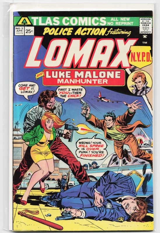Police Action #2 (1975), raw, ungraded comic book — front cover