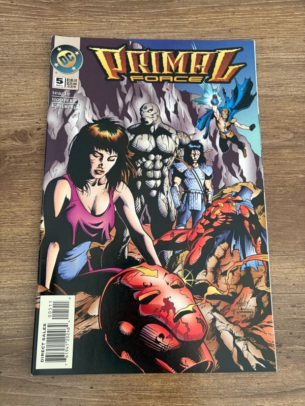 Primal Force #5 (DC Comics, 1995), raw comic book in NM condition — front cover