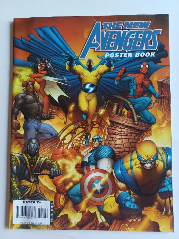 New Avengers Poster Book Magazine - 2008 - NM (2008), raw comic book in NM condition — front cover