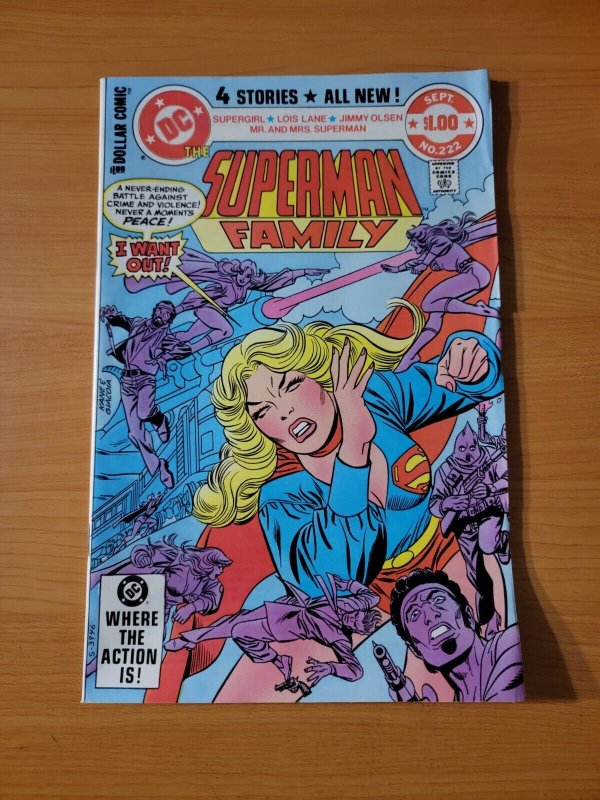 Superman Family #222 (DC Comics, 1982), raw comic book in NM condition — front cover