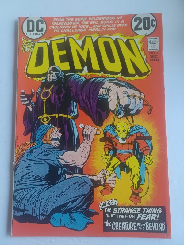The Demon #4 (DC Comics, 1972), raw comic book in VF condition — front cover
