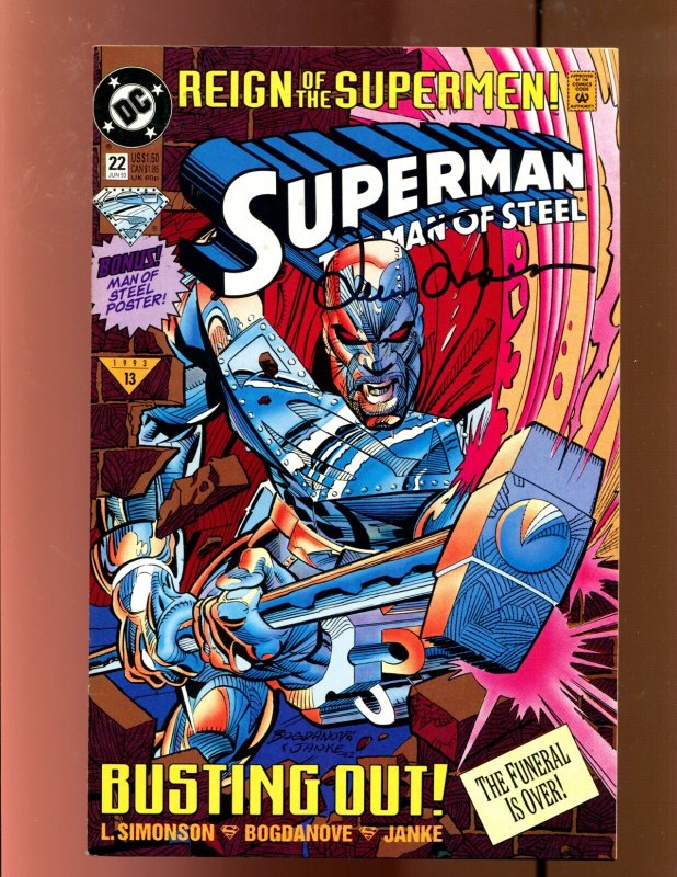 Superman: Man of Steel #22 (DC Comics, 1993), raw comic book in 9.0 condition — front cover
