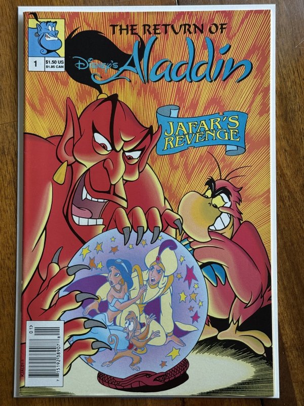 The Return of Disney's Aladdin #1 (1993), raw comic book in NM- 9.2 condition — front cover
