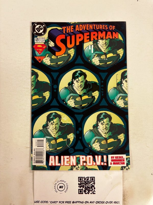 The Adventures of Superman #528 (DC Comics), raw comic book in NM condition — front cover