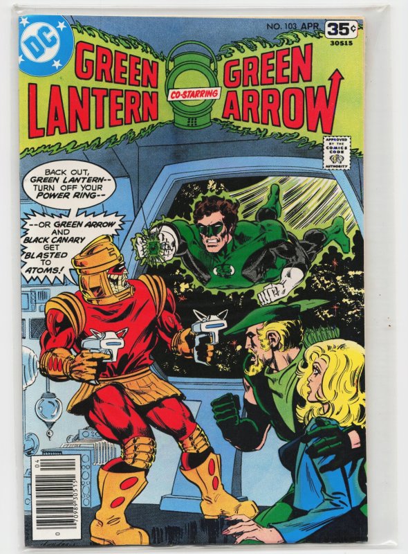 Green Lantern #103 (DC Comics, 1978), raw, ungraded comic book — front cover