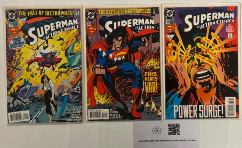 3 Superman DC Comic Books #698, raw, ungraded comic book — front cover