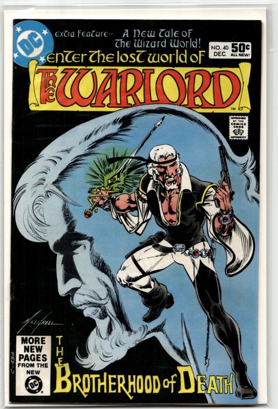 Warlord #40 (DC Comics, 1980), raw, ungraded comic book — front cover