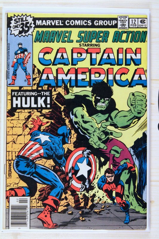 Marvel Super Action #12 (Marvel Comics, 1979), raw comic book in FN+ 6.5 condition — front cover