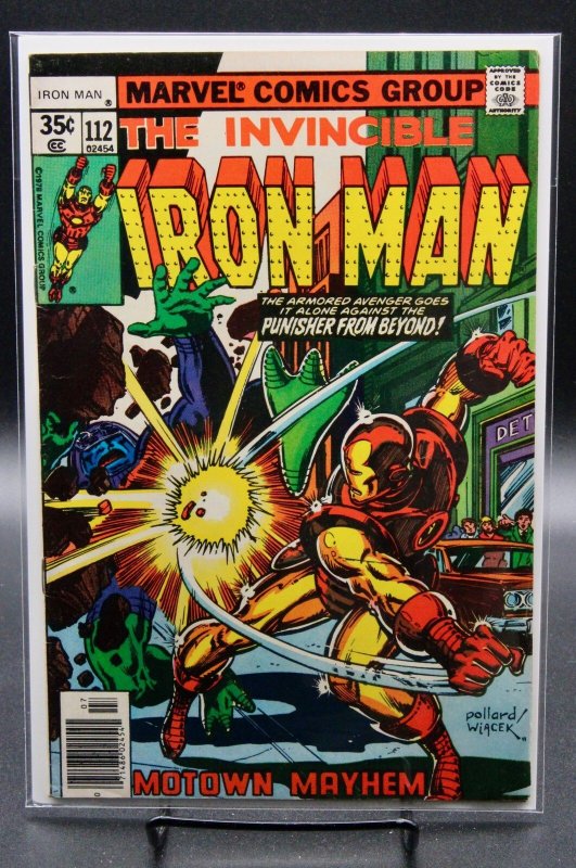 Iron Man: Moon Wars! #112 (Marvel Comics, 1978), raw, ungraded comic book — front cover