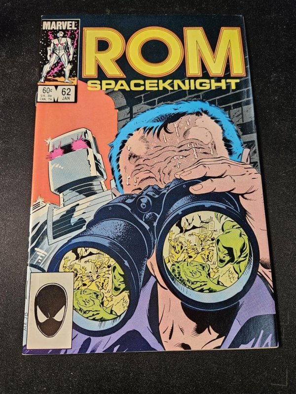 ROM #62 (Marvel Comics, 1985), raw comic book in VF/NM condition — front cover
