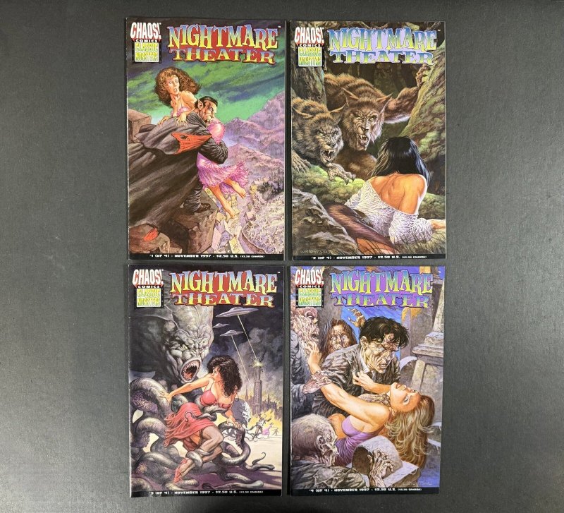 Nightmare Theater (1997) Fn/vf #1-4 Complete Set Chaos! Comics (1997), raw comic book in FN/VF condition — front cover