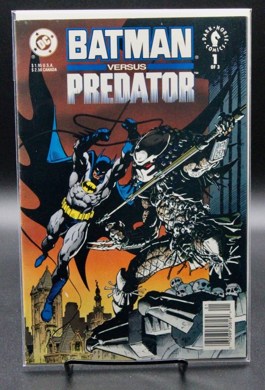 Batman Versus Predator #1 (Dark Horse Comics, 1991), raw comic book in VF+ condition — front cover