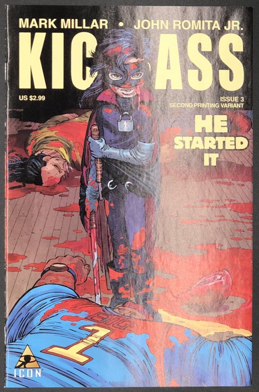 Kick-Ass #3 (2008), raw, ungraded comic book — front cover
