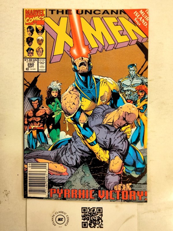 Uncanny X-Men #280 (Marvel Comics, 1991), raw comic book in NM condition — front cover