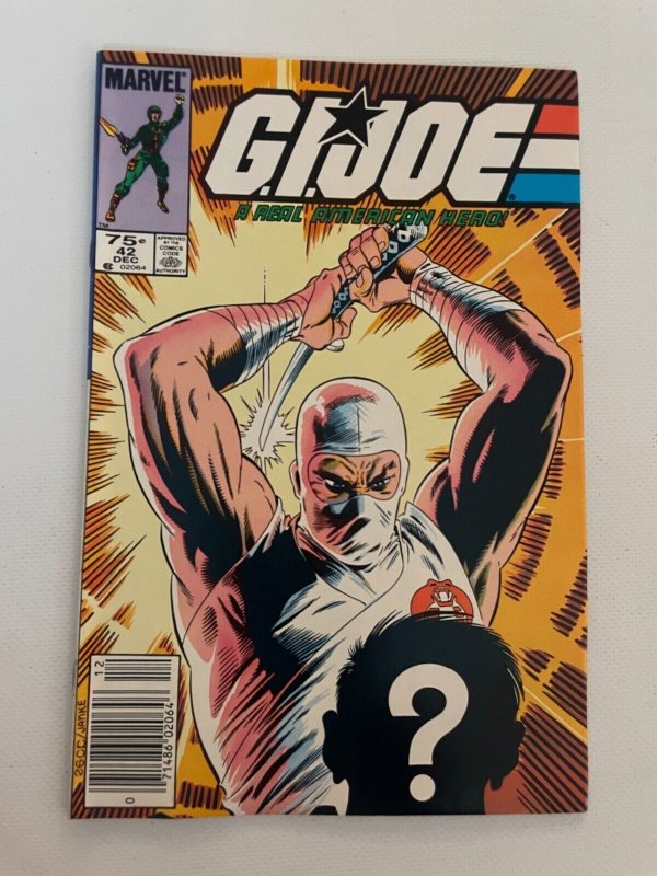 G.I. Joe #42 (Marvel Comics), raw comic book in NM- condition — front cover